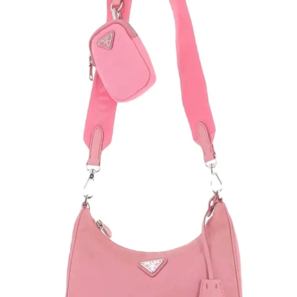 Prada Nylon Re-Edition 2005 Crossbody Bag Alabastro